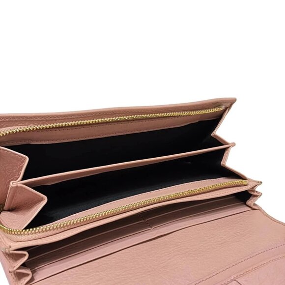 BALENCIAGA Giant Continental Light Pink Leather - Long Wallet - Picture 4 of 5